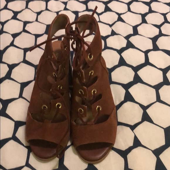 Nine West Shoes - Nine West Suede tie up heels